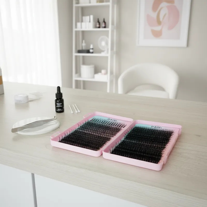 Extensão de Cilios 651 Feixes 30D 50D 80D 100D 8-16mm Superiores e 5mm 6mm 7mm Inferiores