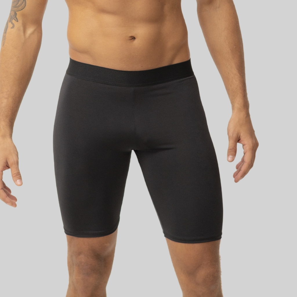Short Bermuda Térmica Masculina Segunda Pele Compressão Proteção Uv 50+ Anti Assaduras Para Esportes