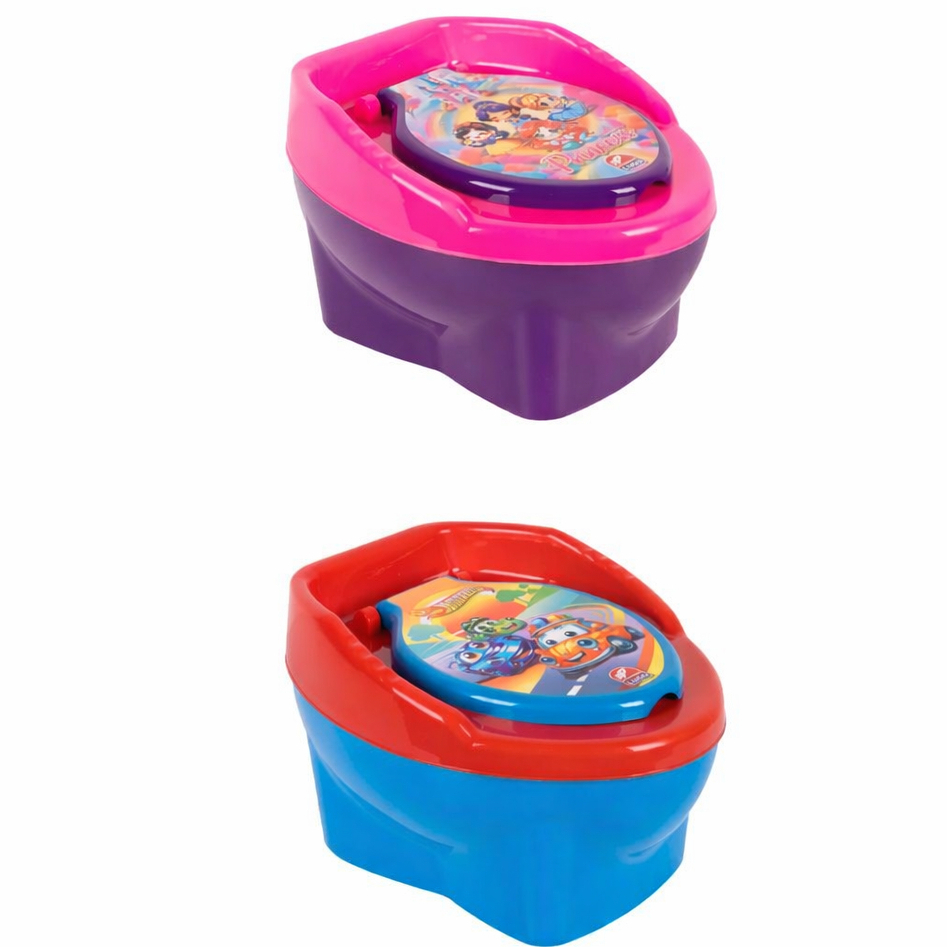 Troninho Infantil Educativo Com Tampa Kit 2 Unidades Menino Menina Penico Baby Assento Treinamento