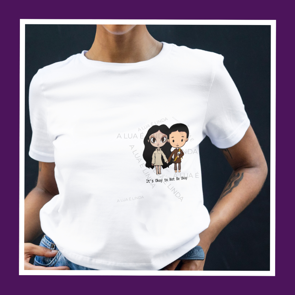 Camiseta Dorama It's Okay to Not Be Okay 💙 | Tudo Bem Não Ser Normal | Kdrama Coreano | Camisa Dorama
