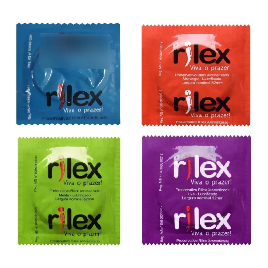 Caixa de Preservativo Rilex com 144 Unidades MIX, Sortidos 4 aromas lubrificado - KIT Camisinha — imagem 2 de 2