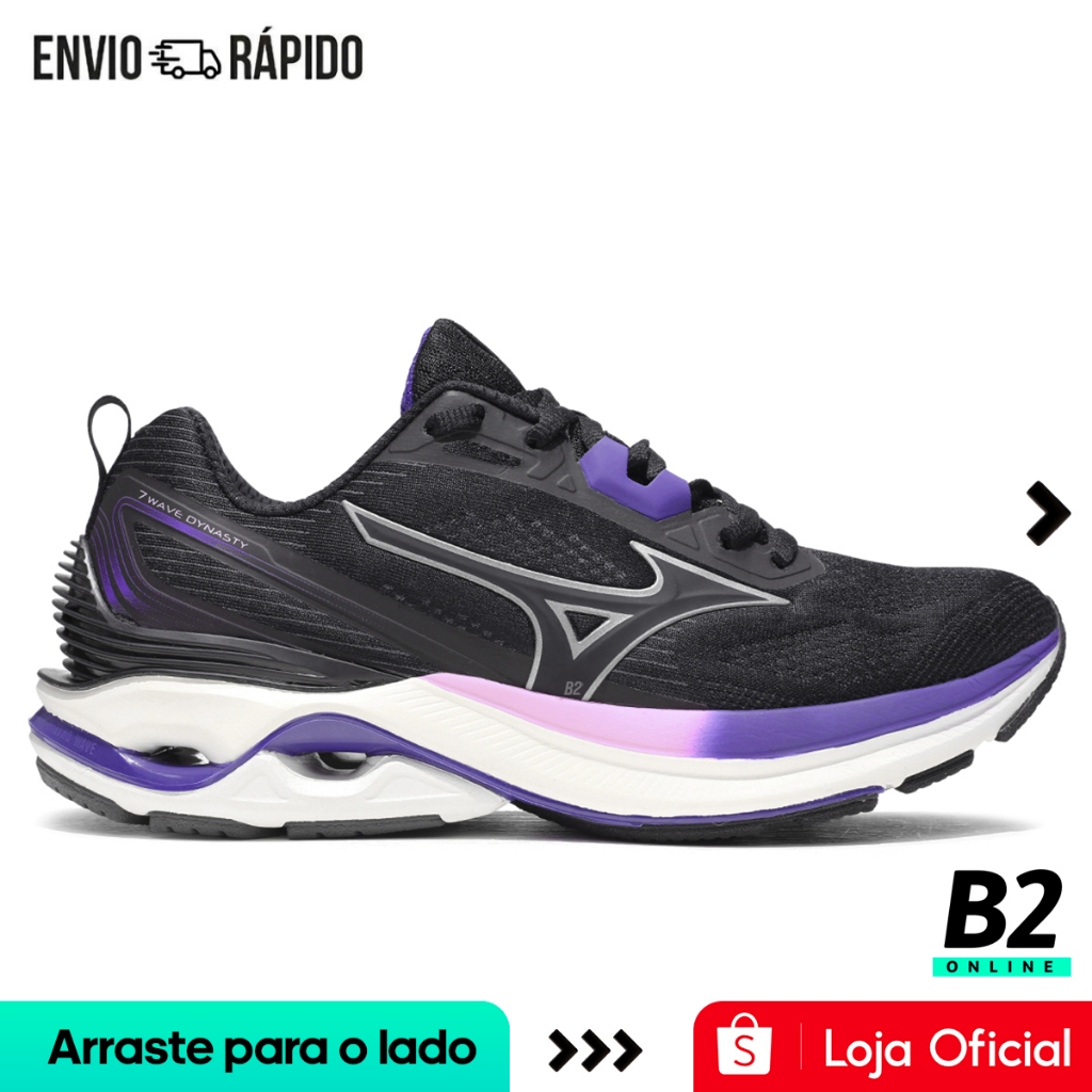 Tênis Mizuno Wave Dynasty 7 Feminino e — R$ 369,90 em Shopee, 46% OFF