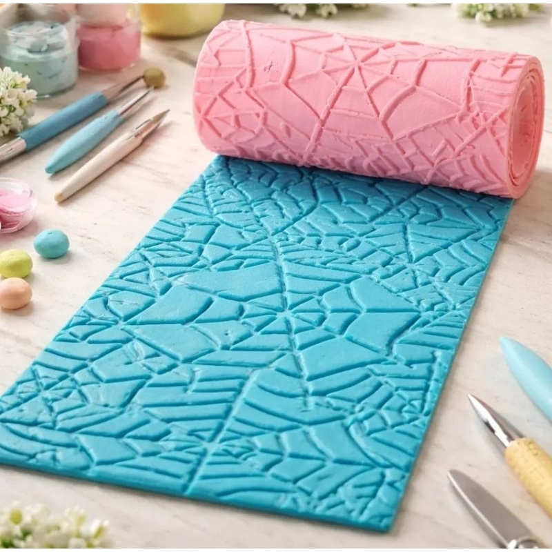 Textura Rolo Marcador Para Massas Argila Cerâmica Biscuit Escultura Modelagem