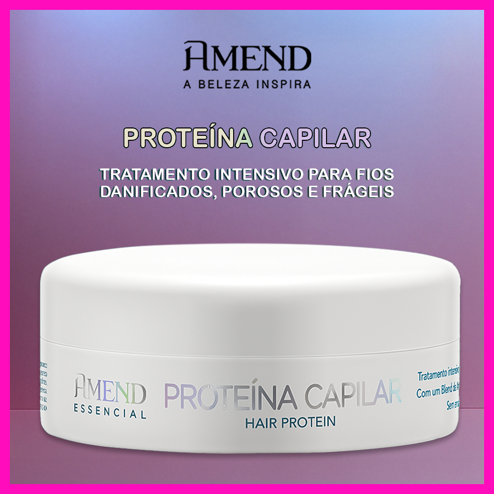 Amend Essencial Proteína Capilar 100g (Reconstrutor sem enxágue, ideal para cabelos danificados) em Oferta na Shopee
