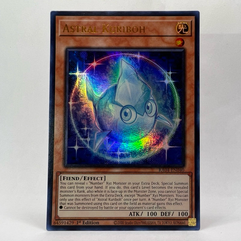 Kuriboh Astral Ultra Raro em Inglês 1° Edição Yugioh!