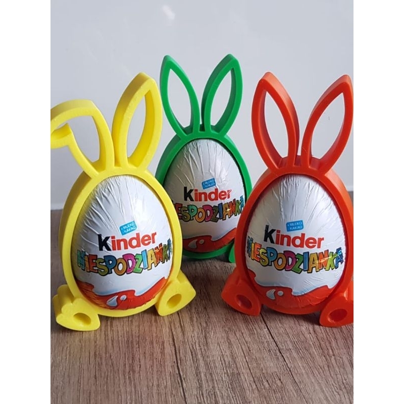 Kit 3 Suporte Ovo Kinder Coelhinho - Decoração de Páscoa
