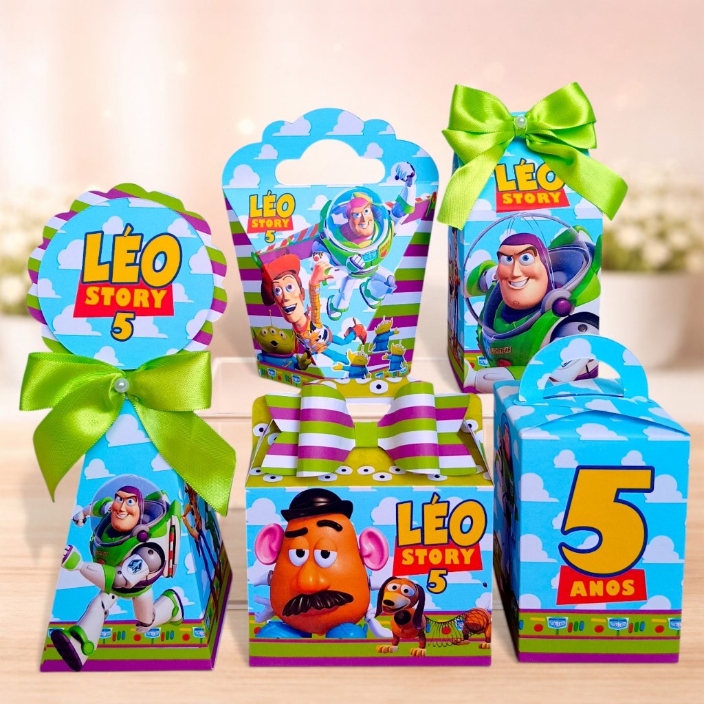 Kit Festa Buzz Lightyear Toy Story Caixinhas Personalizadas Para Festa PEGUE E MONTE Lembrancinhas Aniversário