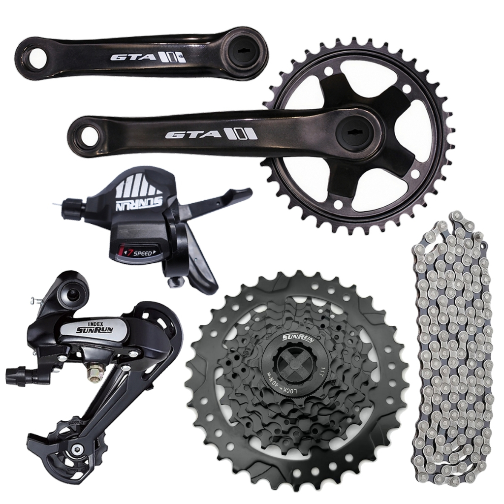 Kit Marcha Para Freio Hidráulico MT200 Cassete Montadinha Bike 29 Bike 26 Grau Gios Vikingx