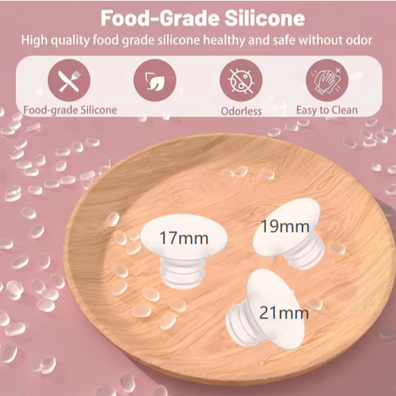 3PCS Inserções De Flange 17/19/21mm Acessório De Substituição De Bomba Tira Leite Adequado Para YOUHA/Bebebao/Momcozy