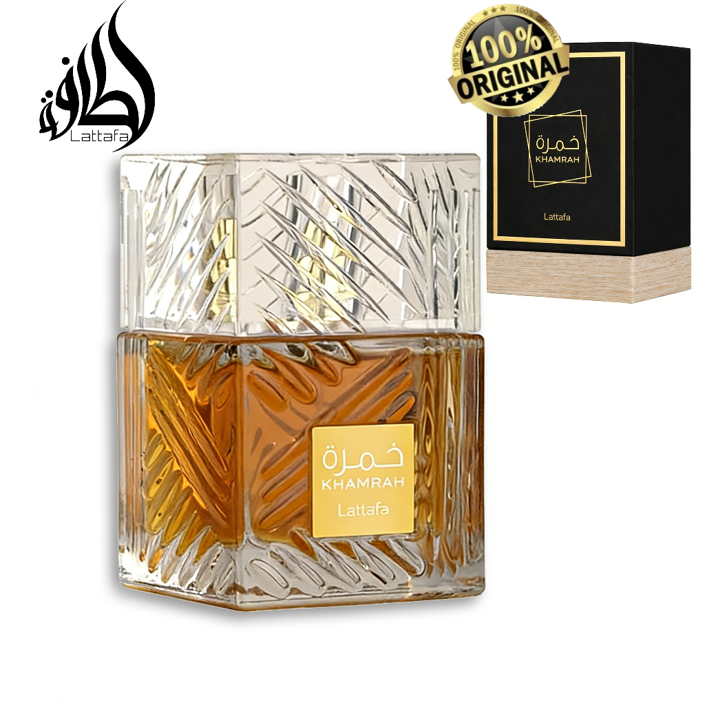 perfume importado original Lattafa Khamrah 100ml Unissex EDP Fragrância Amadeirada Longa Duração em Oferta na Shopee