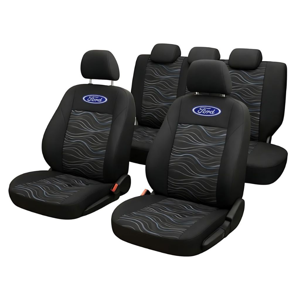 Capa de Banco Automotiva Ford Impermeável Acolchoada em Tecido Grosso – Proteção Universal para Todos os Veículos Ford