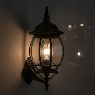 Arandela estilo colonial retrô vintage Loo Preta