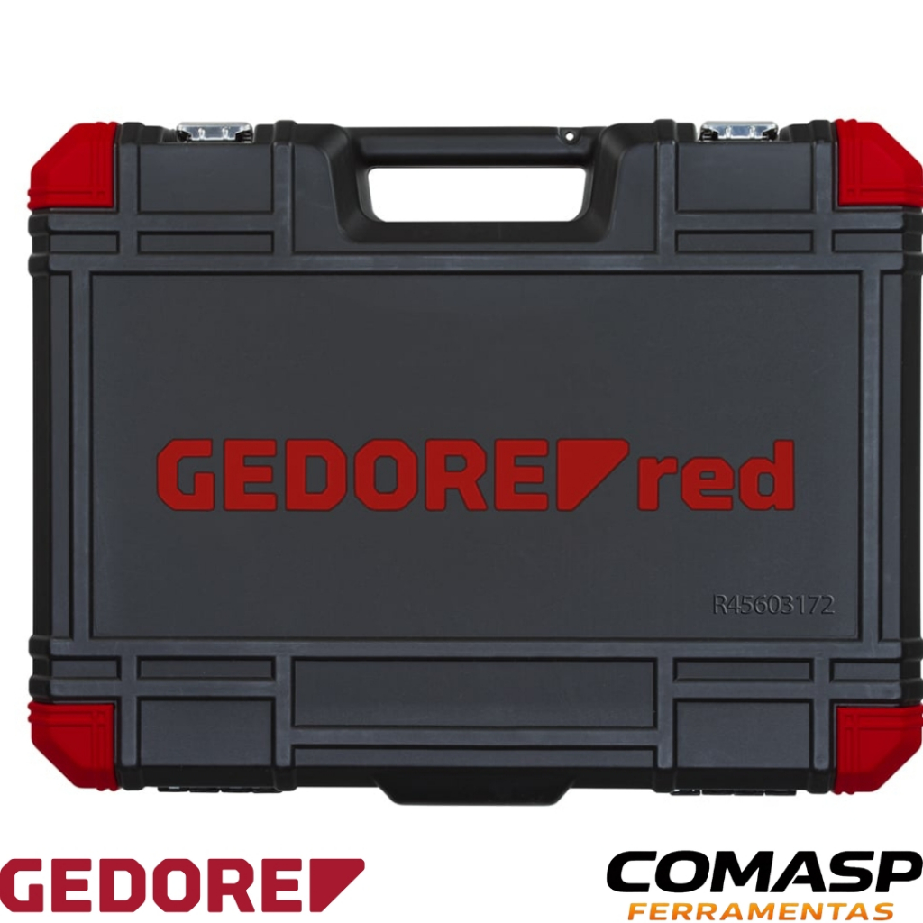 JOGO DE SOQUETES GEDORE RED 172 PEÇAS - KIT COMPLETO PROFISSIONAL! R45603172 · foto 2