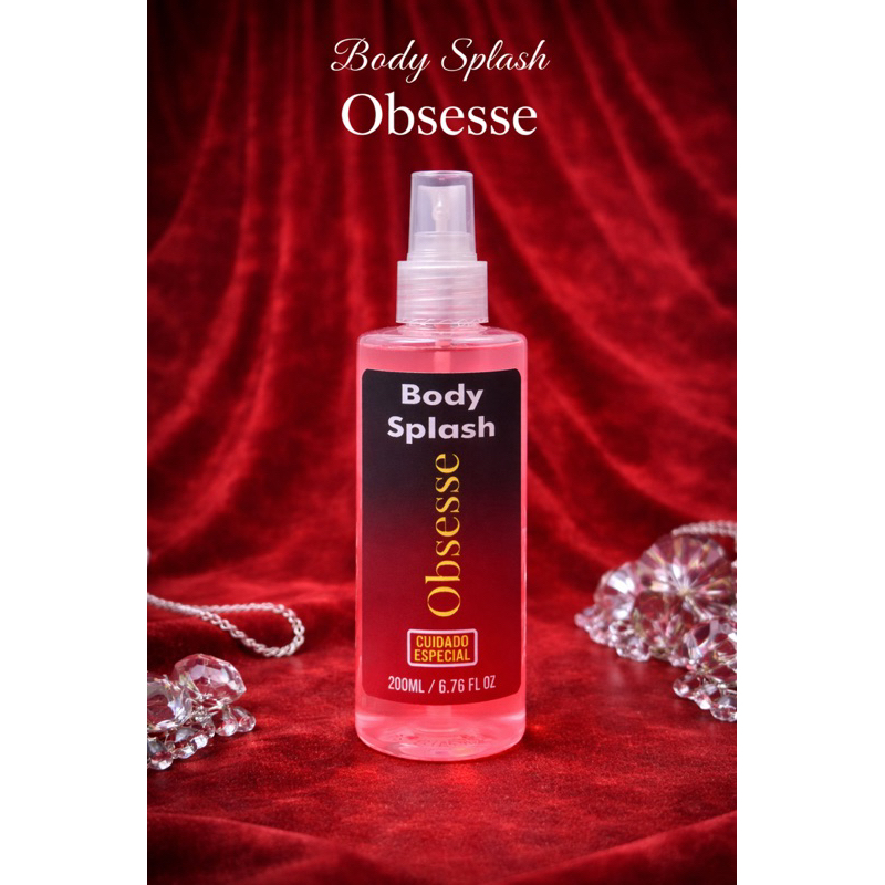 Body Splash Obsesse 100ml e 200ml Perfume Corporal Feminino Fixação Suave Cheiro Sofisticado