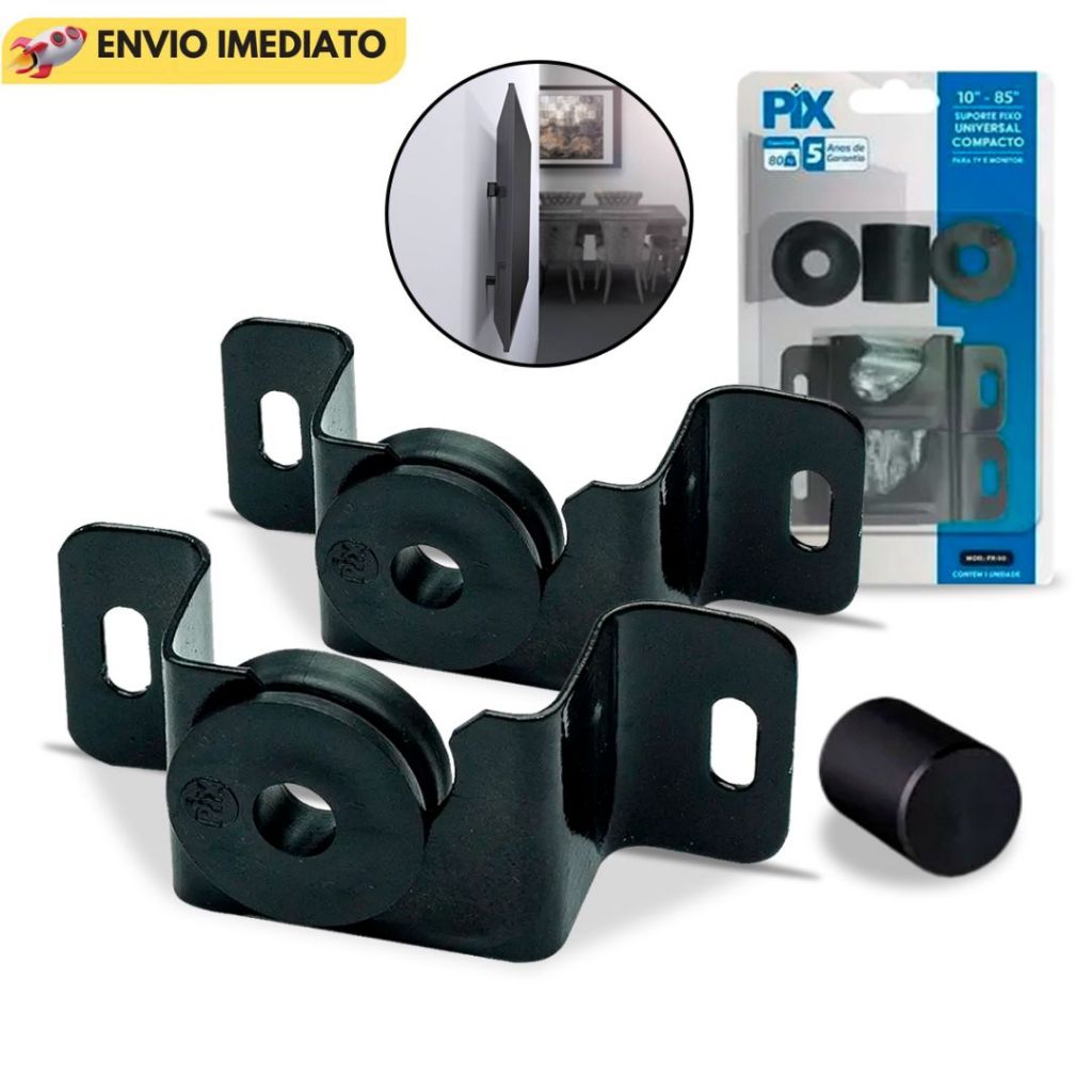 Suporte Universal Fixo Smart TV LED LCD 4K Parede E Painel 10 24 32 43 50 55 60 75 80 100 Polegadas