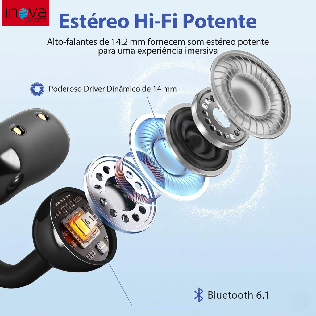 Fone de Ouvido Bluetooth Inova FreeClip Digital — foto 8