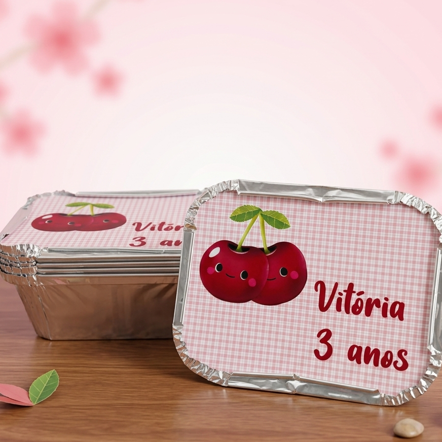 Marmitinhas Cerejinha | Marmitas Personalizadas Cereja | Aniversario | Festa | Lembrancinhas