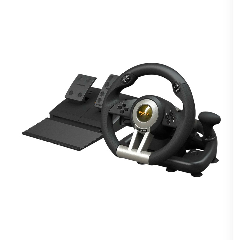 Simulador Volante e Pedal PXN V3 Pro para PC / PS3 / PS4 / Xbox One / Xbox Series / Switch - Preto