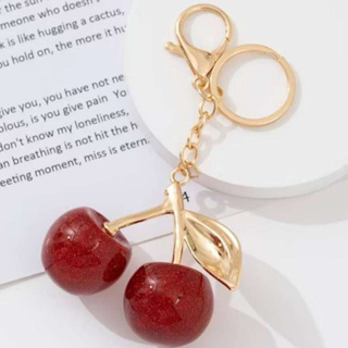 Chaveiro De Cristal Cereja Pingente Criativo Saco Charme Para Presente De Feriado Feminino em Oferta na Shopee