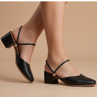 Sapato Feminino Mule Scarpin 2 em 1 Tamanco Salto Médio Bico Fino Linha Conforto