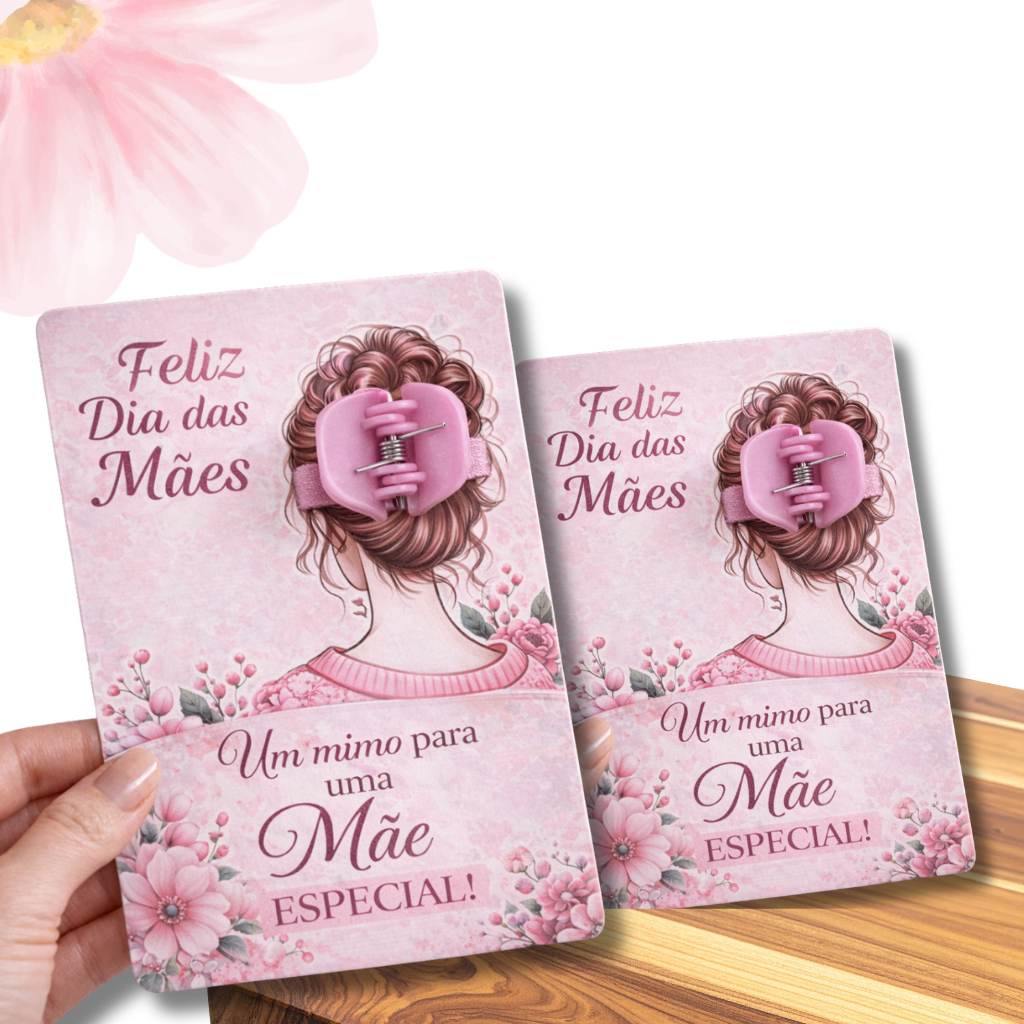 Kit Presilha com Tag dia das Mães mimo para clientes , Lembrancinhas 12/24 unidades
