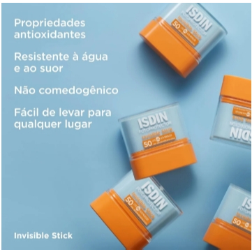 Protetor Solar Facial Isdin Invisible Stick Fps 50
