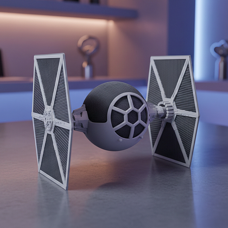 Suporte Alexa Echo Dot 4/5 Base Echo Dot Decoração Geek Star Wars Tie Fighter Presente Criativo Nerd