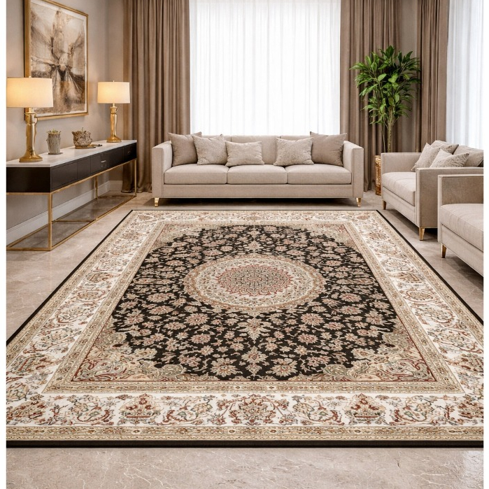 Tapete Sala Pelo Baixo Costa Oro Indiano/Floral/Geometrico 200x150 em Oferta na Shopee