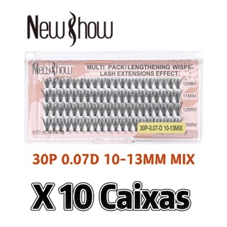 New Show 10Caixas/800 Unidades Números mistos Cílios Postiços 6D MINK 20P/30P/40P 10-13MI…