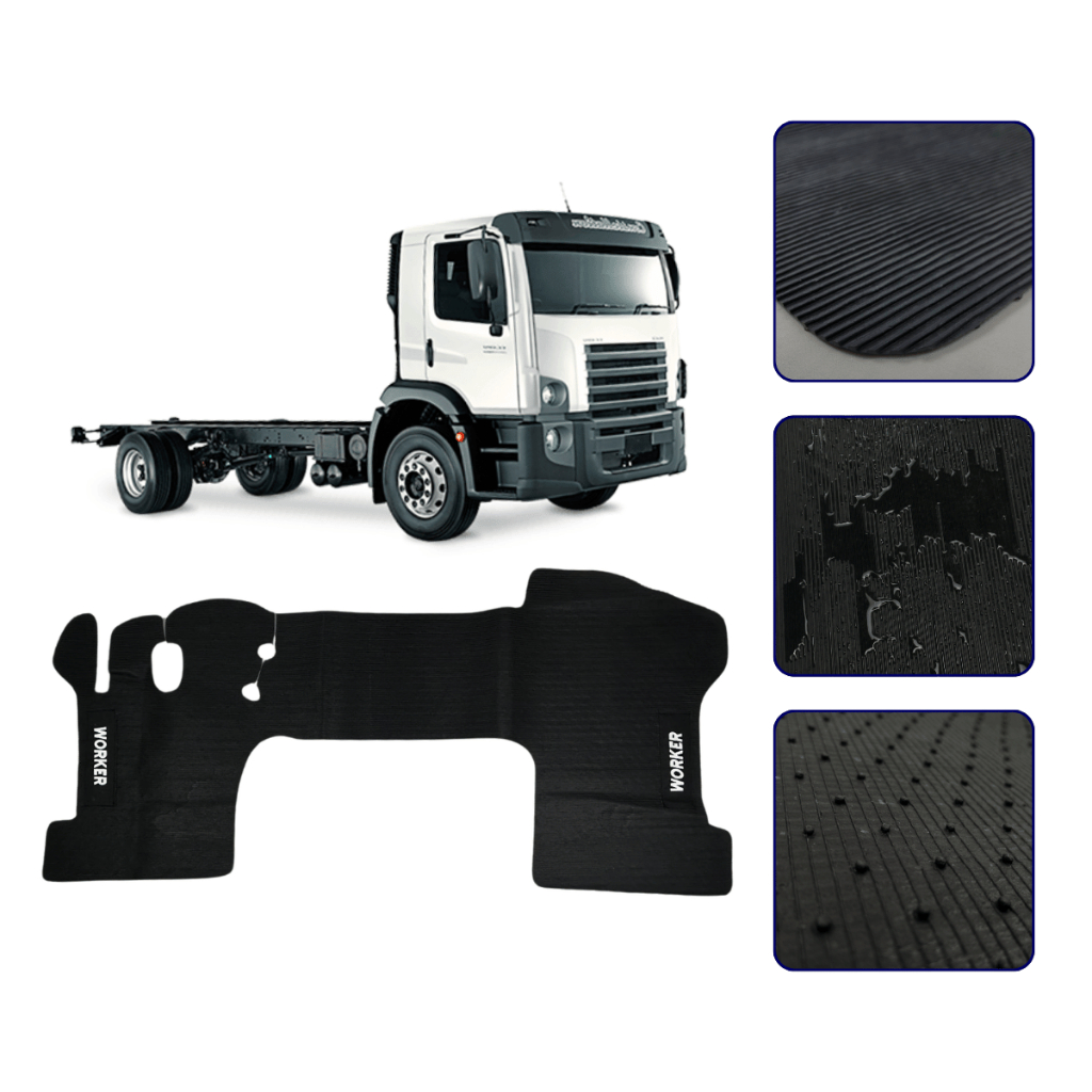 Tapete Cabine Caminhão Compatível com Vw Worker 1990 A 2019 Preto 1 Pç em Oferta na Shopee