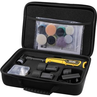 Mini Politriz Roto Orbital Vonder PMV 120 12V a Bateria Detalhamento Automotivo com 2 Baterias