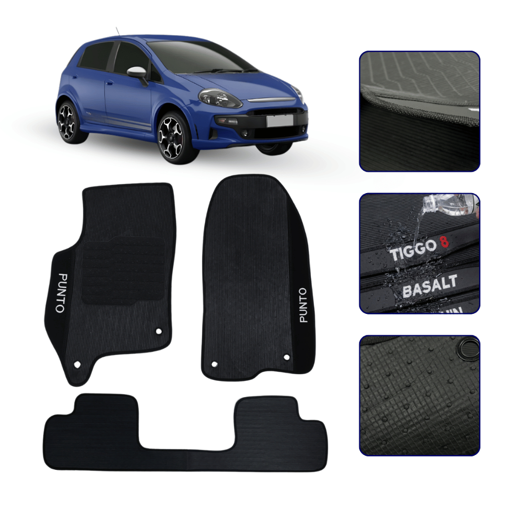 Tapete Emborrachado Para Punto 2012 2013 2014 2015 2016 2017 Carpete Kit Automot