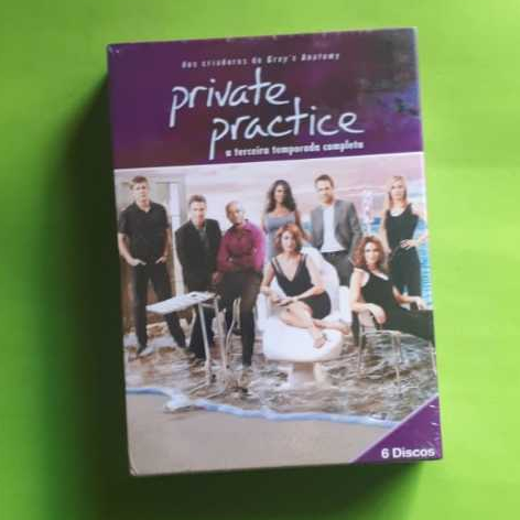 dvd box PRIVATE PRACTICE - 3 temporada completa (lacrada, legendado)