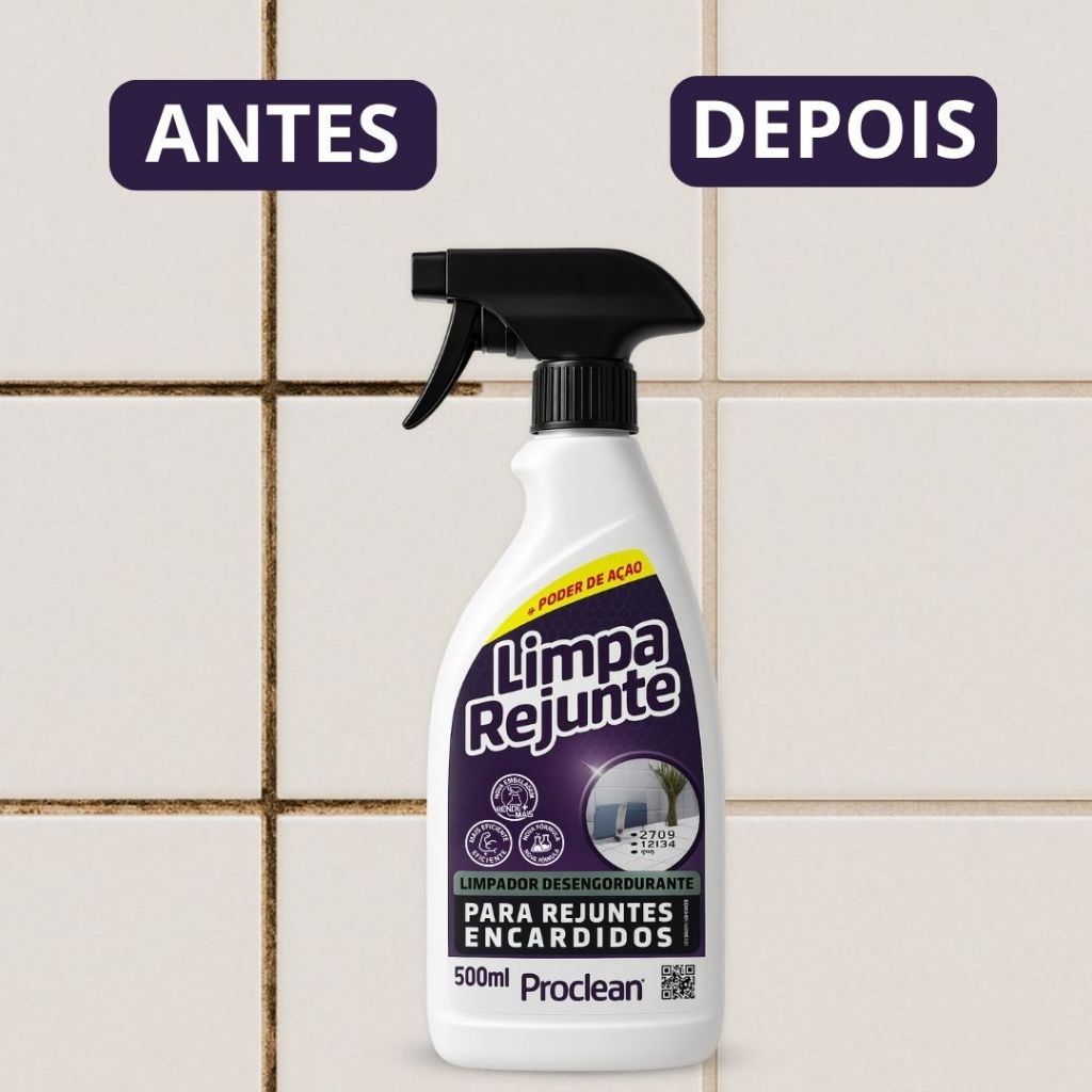 Limpa Rejunte Remove Sujo Encardido Manchado Pisos Porcelanato 500ml