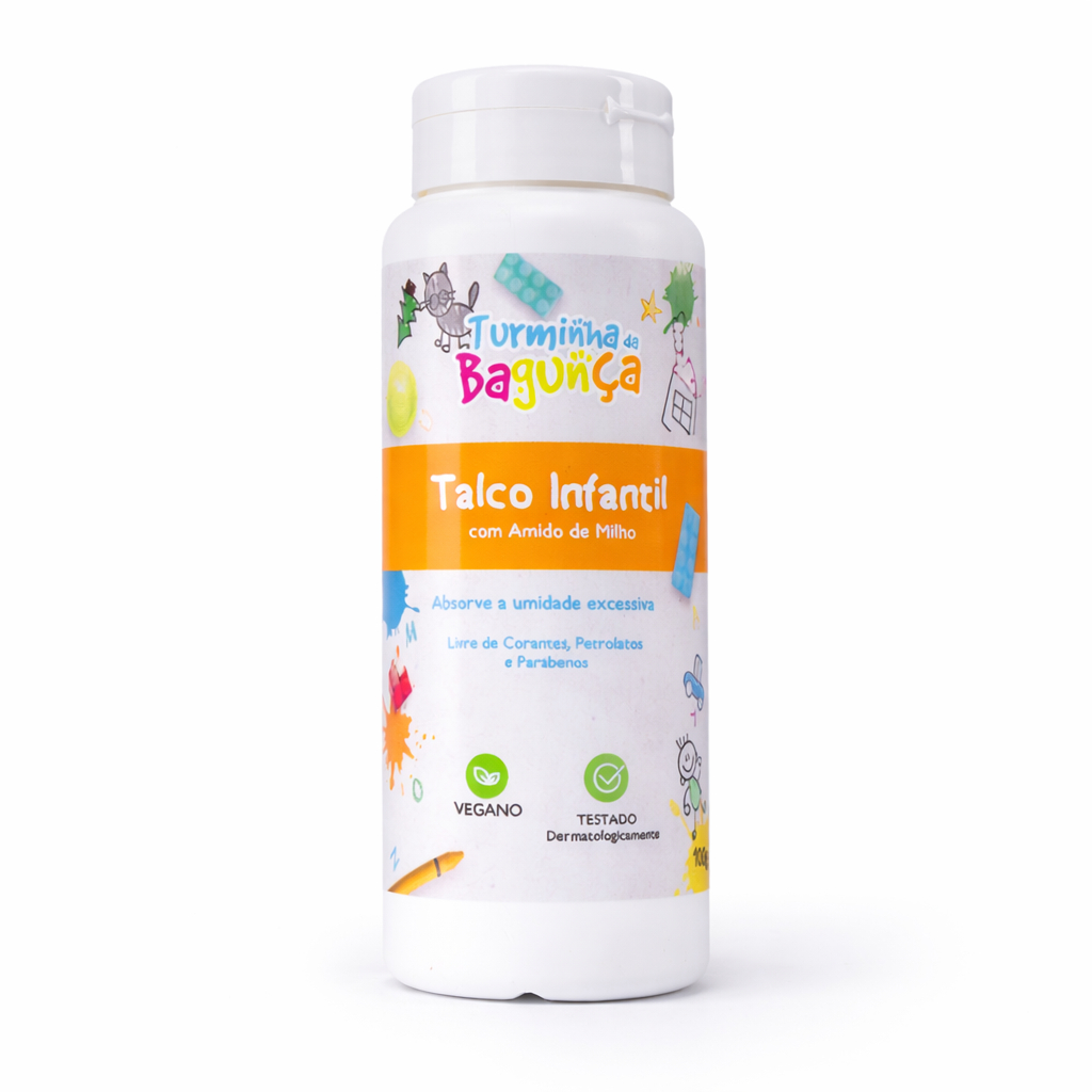 Talco Infantil Turminha da Bagunça 100g Vegano