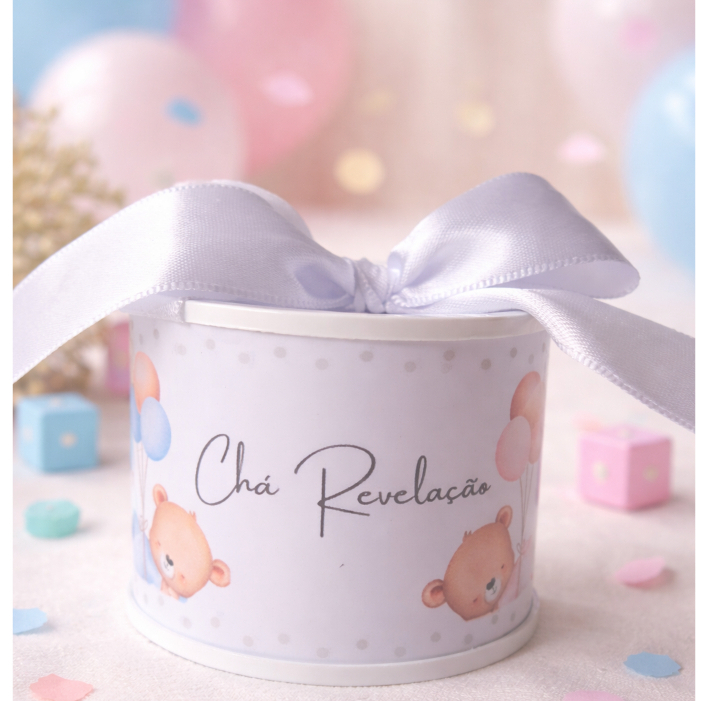 Kit Tubolata Personalizada 5x6 - Lembrancinha para chá revelação l Chá de bebê l maternidade l Vários temas