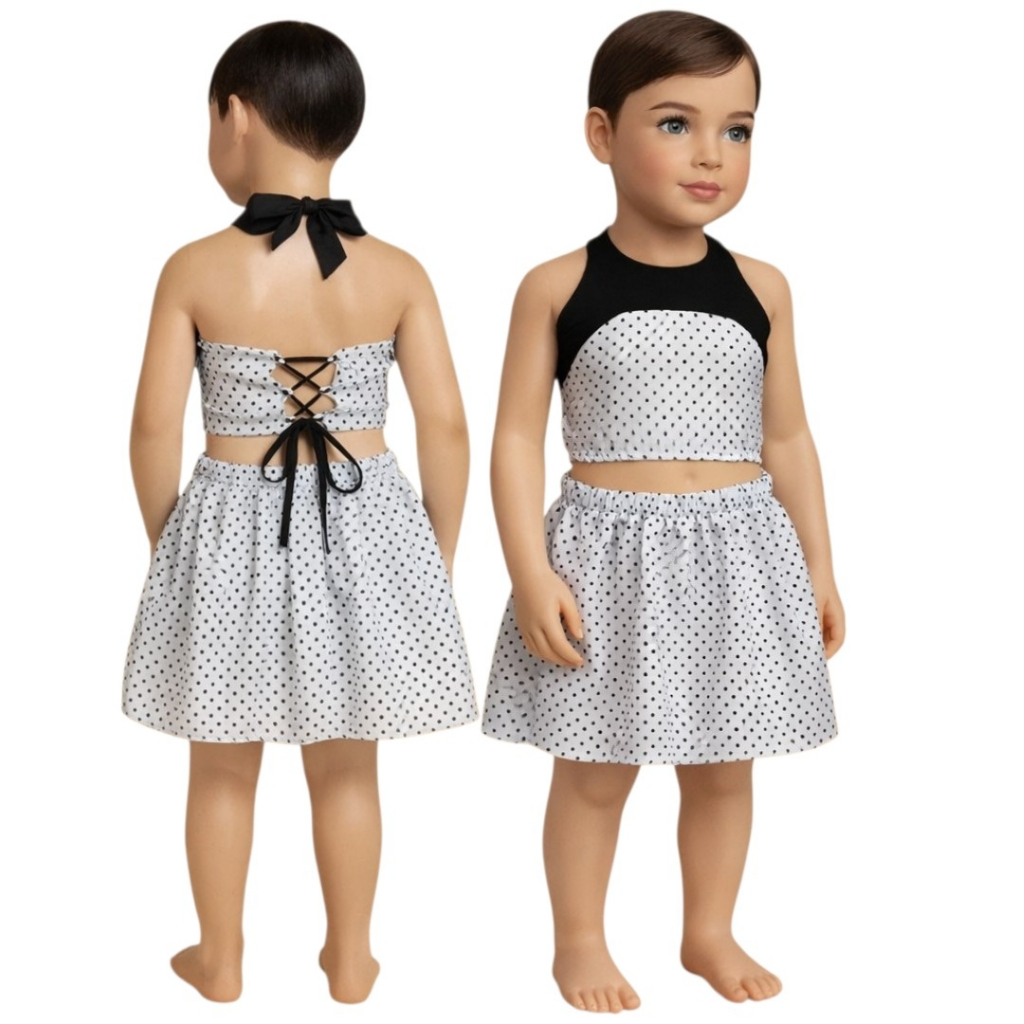 Conjunto Infantil, Saia e Blusa/shorts estilo Lolita, Bloomers/Jardineira Feminina/Menina/Roupa/bebê/ roupa infantil/cro