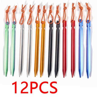 Estacas De Tenda De 6/12pcs 25x1,6cm Acampamento Em Liga De Alumínio Triangular Várias Cores em Oferta na Shopee