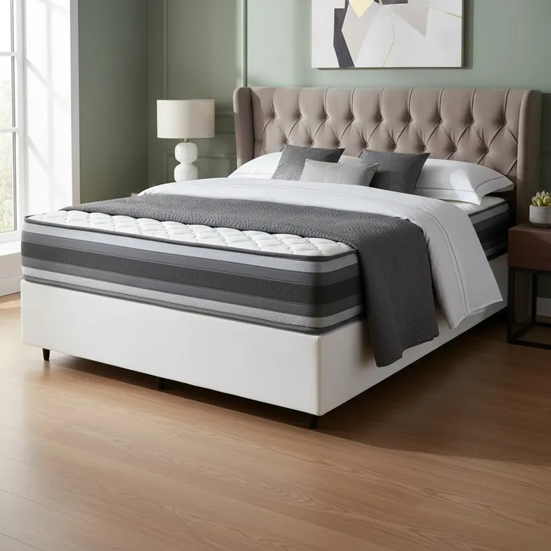 Cama Box com Colchão de Espuma D45 Double Face Territory Hellen Casal 138cm