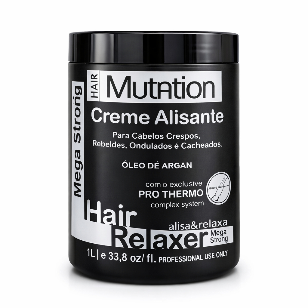 CREME RELAXANTE MEGA STRONG | ALISAMENTO AMERICANO - HAIR MUTATION 1KG