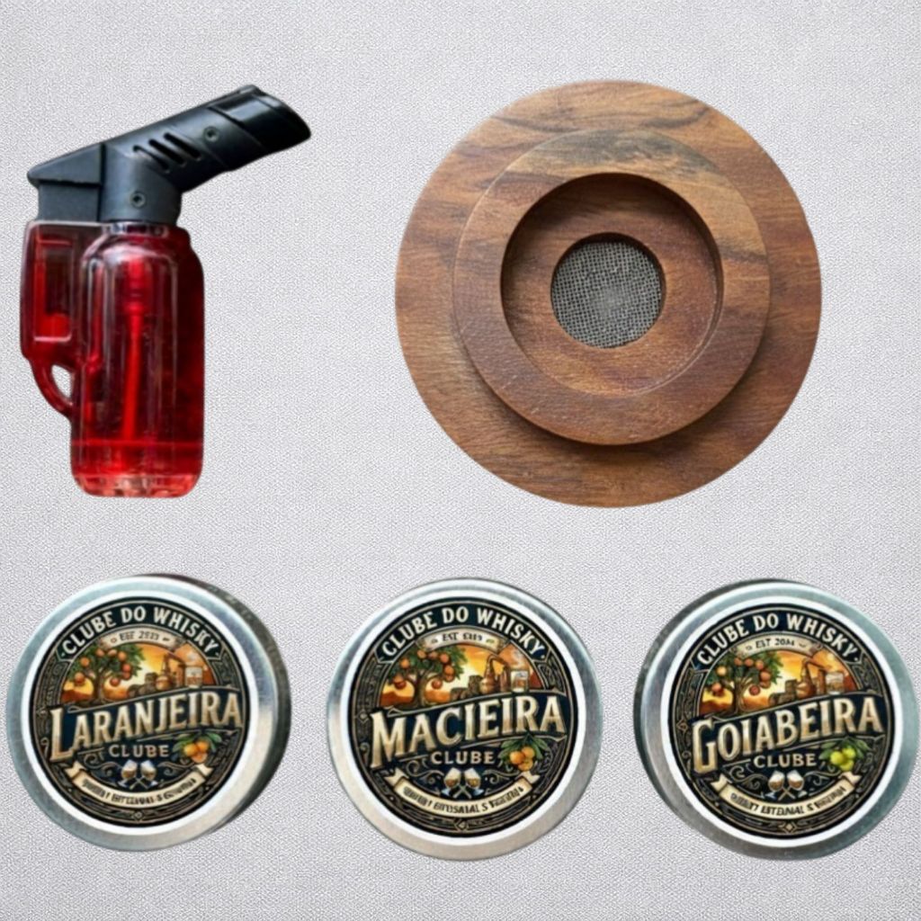 Kit Defumador De Bebidas Whisky Coquetel Com Mini Maçarico