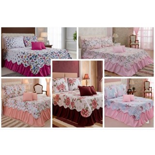 KIT Cobre Leito Colcha Belize Luxo Premium - Queen Size - 05 Peças em Oferta na Shopee