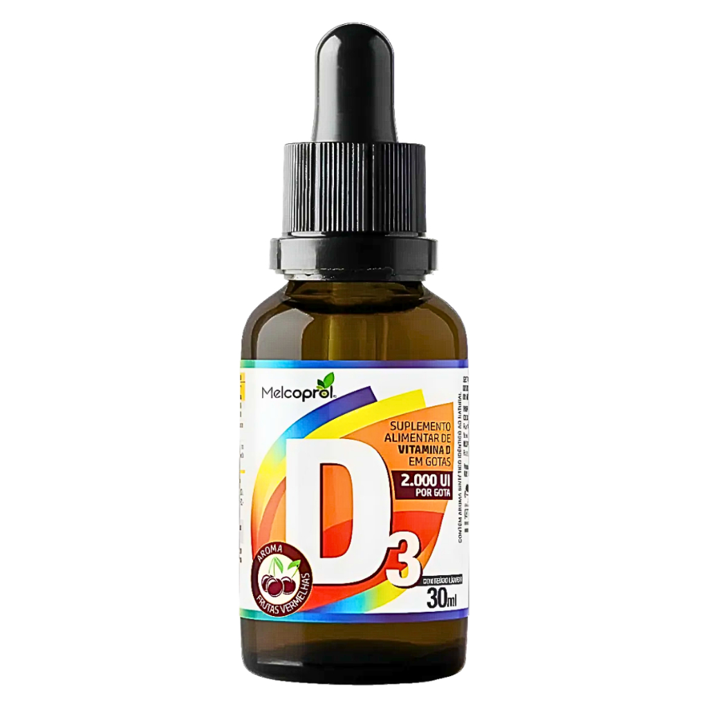 Vitamina D3 Em Gotas (2000 Ui Por Gota) Melcoprol - 30ml