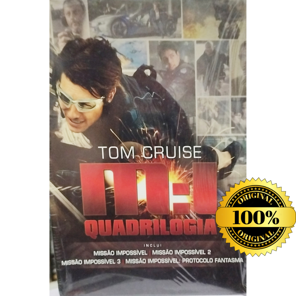 Box DVD Coleção Missão Impossível 4 Filmes - Ação e emoção do Início ao Fim