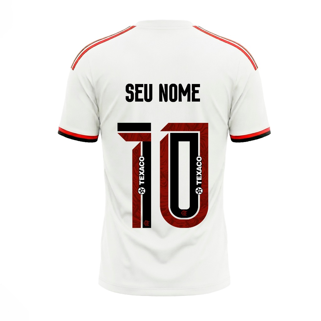 Manto Flamengo OF2 Masculina Adidas 2026– Personalize Seu Nome e Seu Número