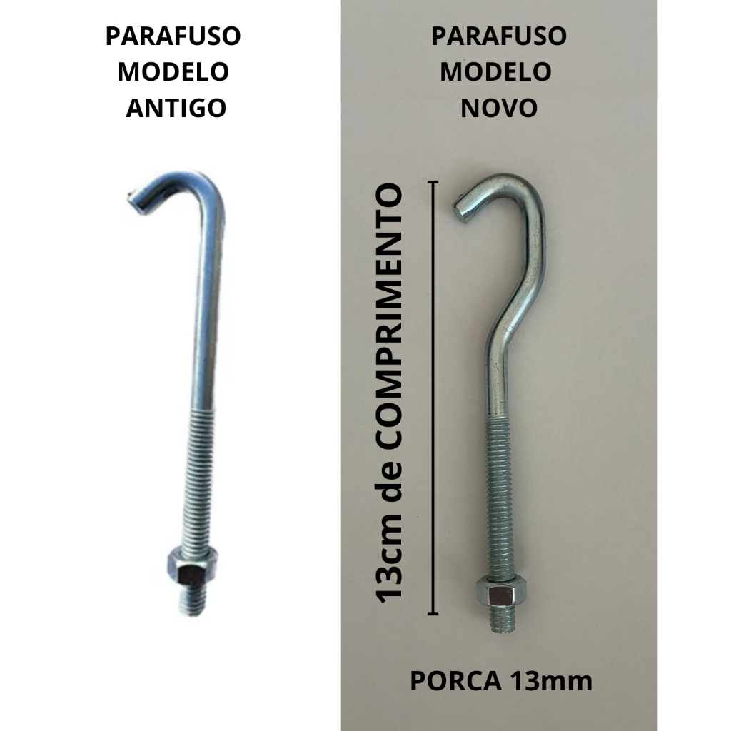 Parafuso Para Atabaque Jair Com Porca 13mm MODELO NOVO