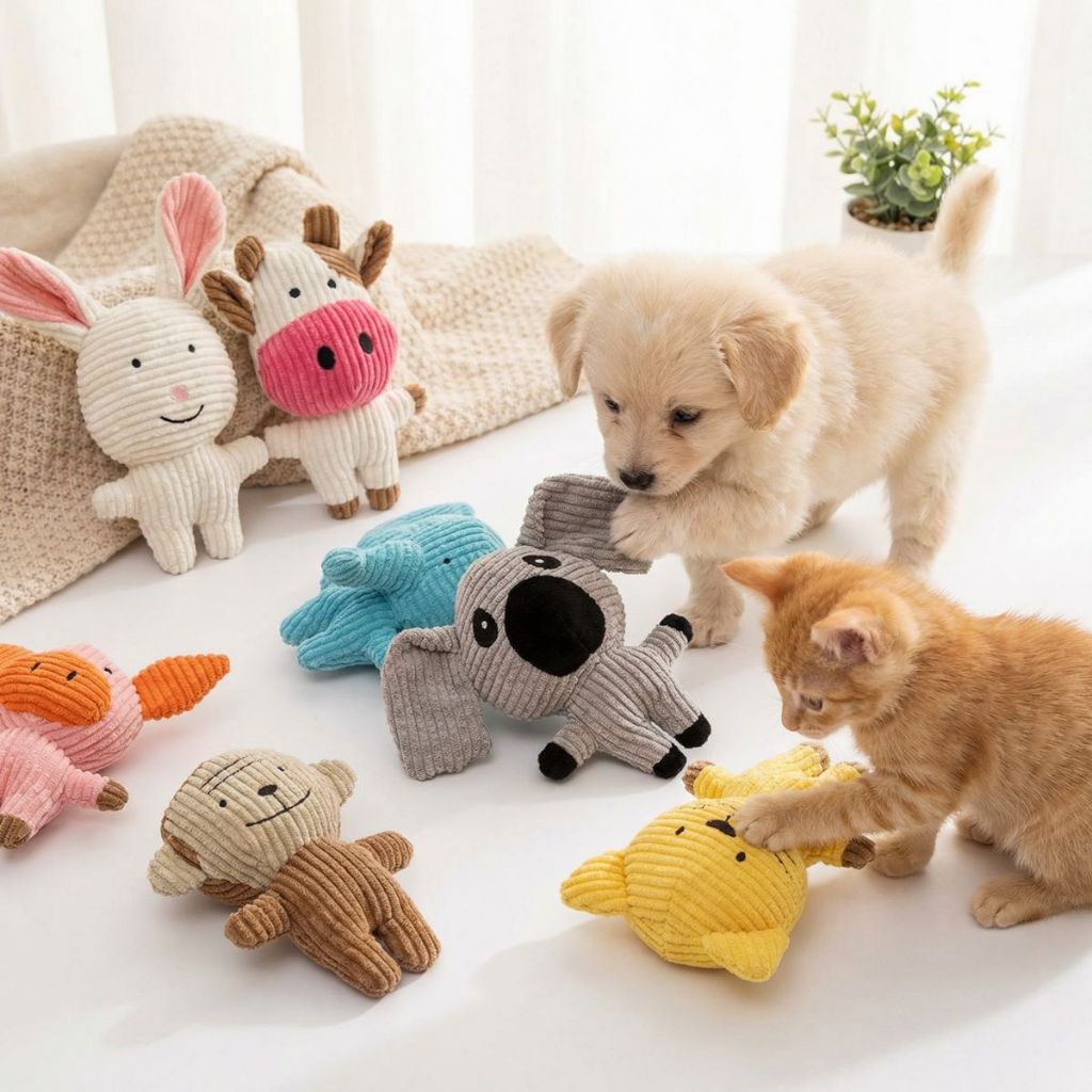 Pet Brinquedos De Pelúcia com Apito Brinquedo de cachorro Mordedor Pelúcia