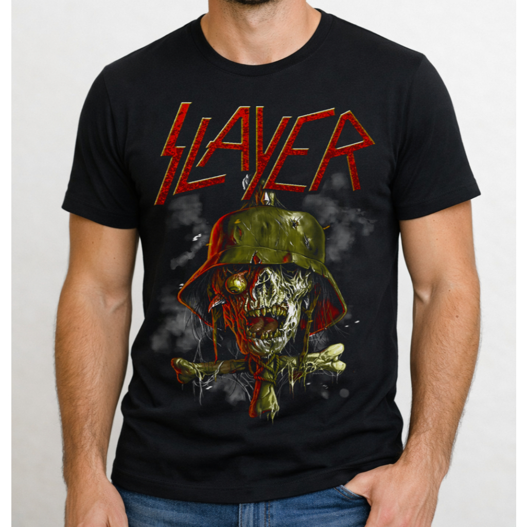 Camiseta Slayer Rock Banda Blusa Personalizada Camisetas Diversas Estampas