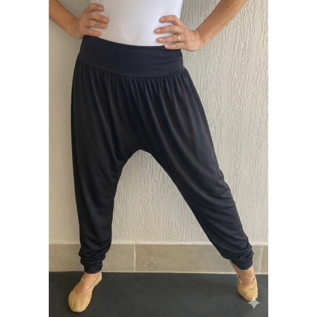 Calça Saruel Preta - Pronta Entrega Dança Profética