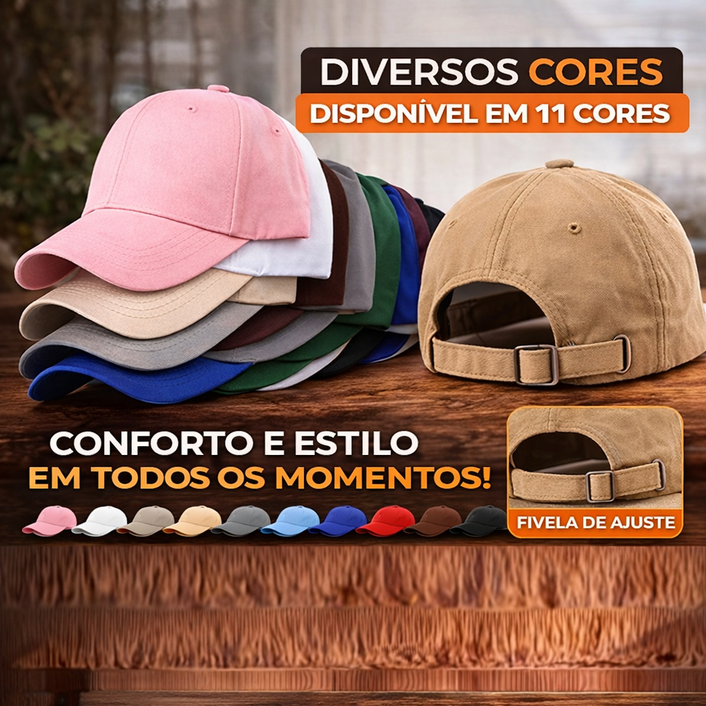 Boné de Baisebol Retrô Snapback Liso Unissex Algodão Estilo Coreano Casual Esportivo Verão Kpop